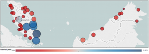 least rainfall